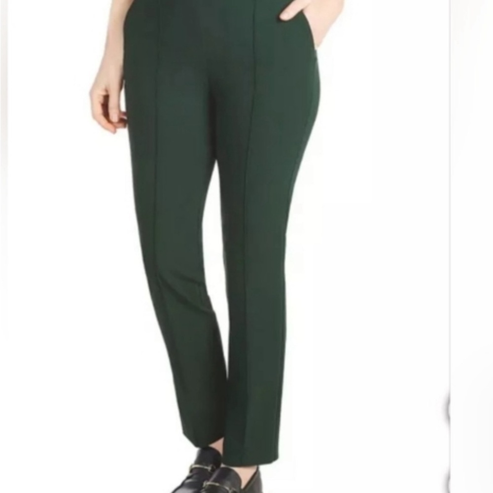 Hilary Radley Ladies' Pintuck Pull-On Pant, Green (Dark Emerald) Size xxl